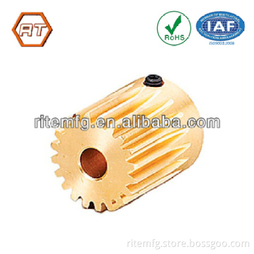small brass gears